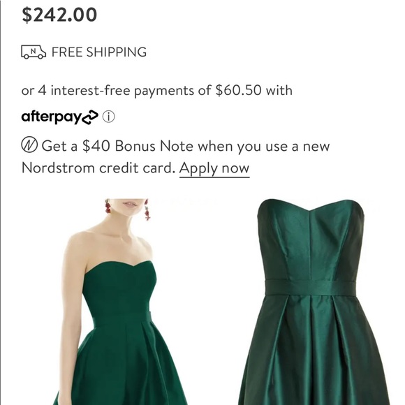 Green bridesmaid dress - Picture 6 of 6